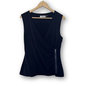 Calvin Klein Ruched Side Zip Tank Size Medium